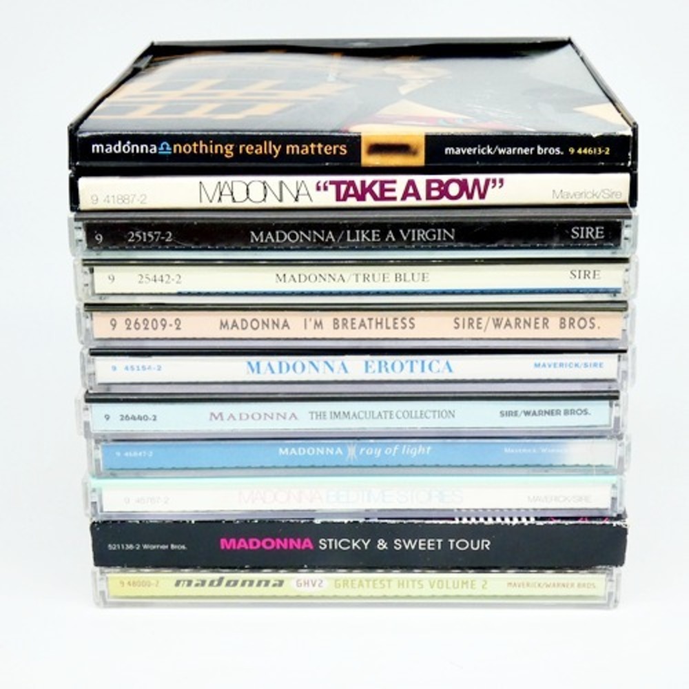 Madonna 11 CD Lot 2 Singles Nothing Really Matters Take A Bow Like A Virgin True